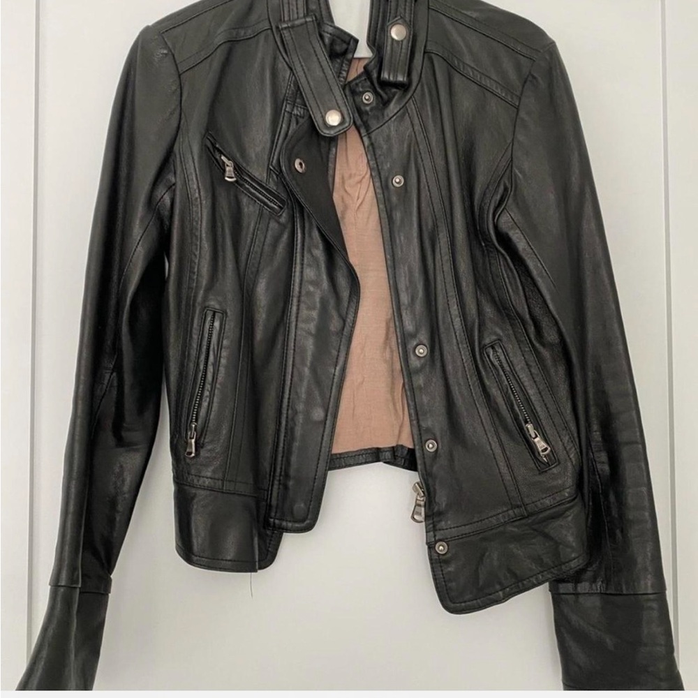 Women's Black Leather Jacket